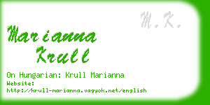 marianna krull business card